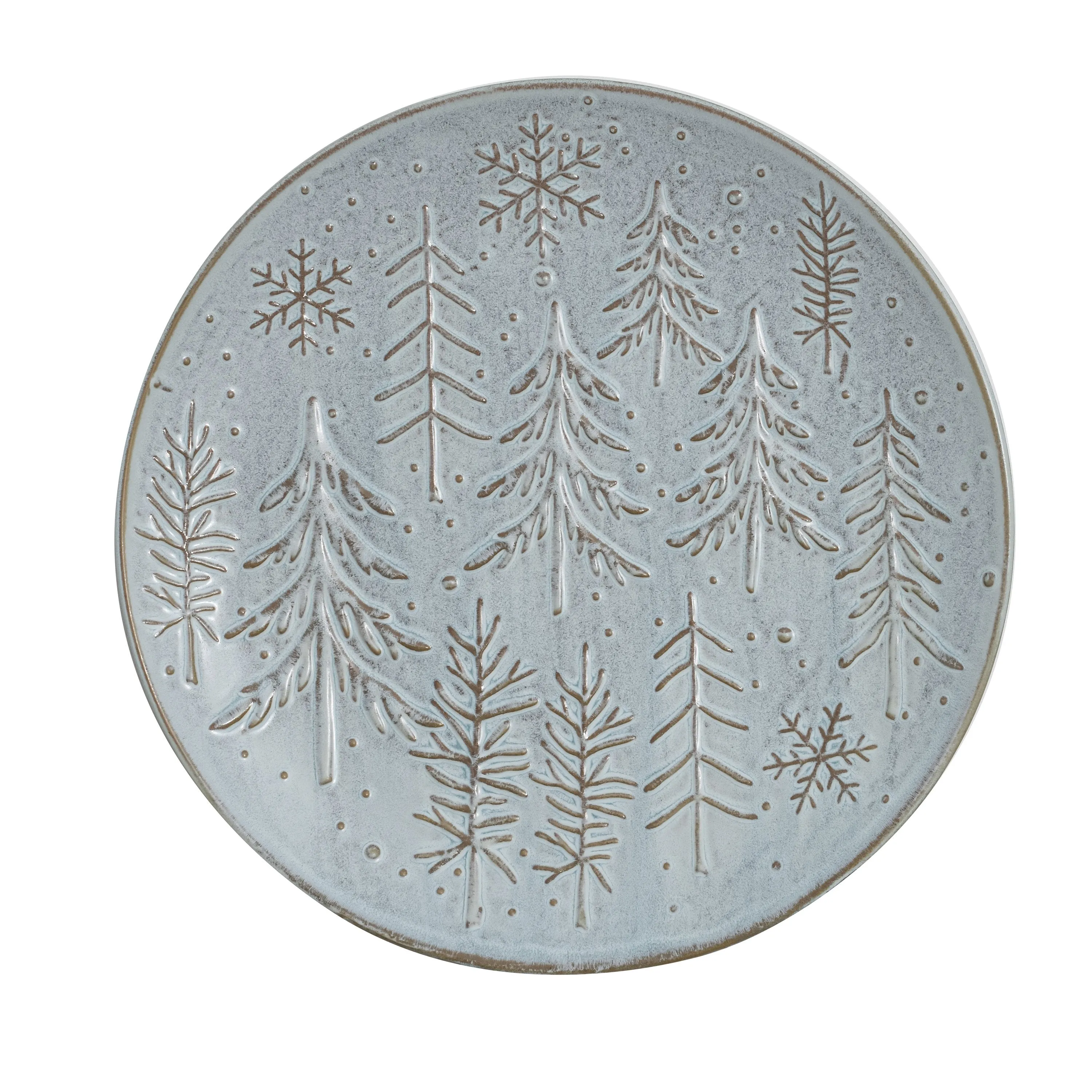 11" Ceramic Dinner Plate, Winter Frost,3dr9914