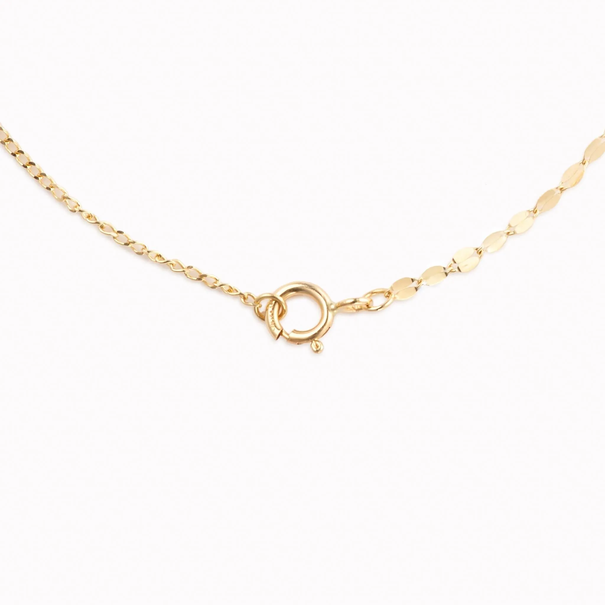 14k Gold Petal Chain Necklace - Fleur