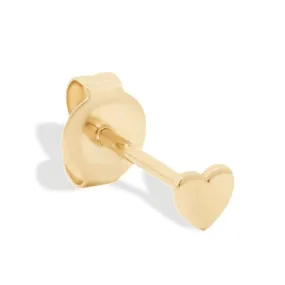 14k Gold Sweetheart Earring