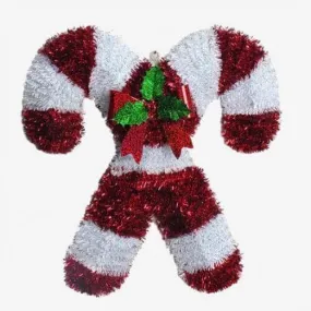 18" 2D Double Candy Cane Wreath