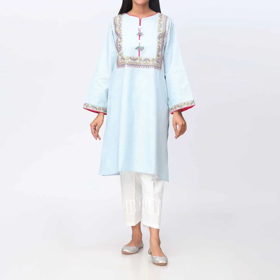 1PC- Embroidered Karandi Shirt PW3001