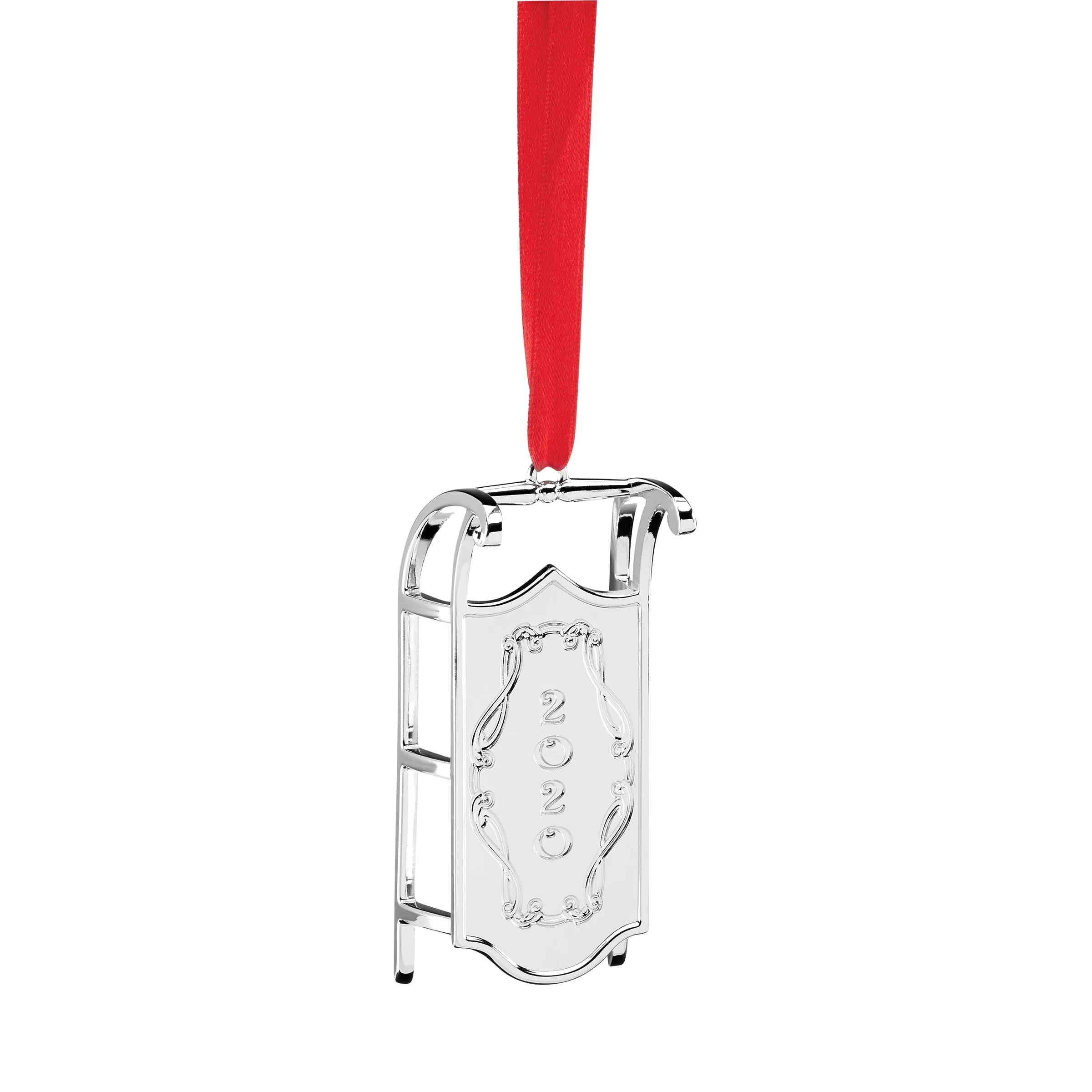 2020 Winter Traditions Silverplated Sled Ornament