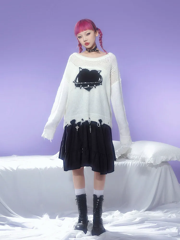 A-line Irregular Gather Skirt