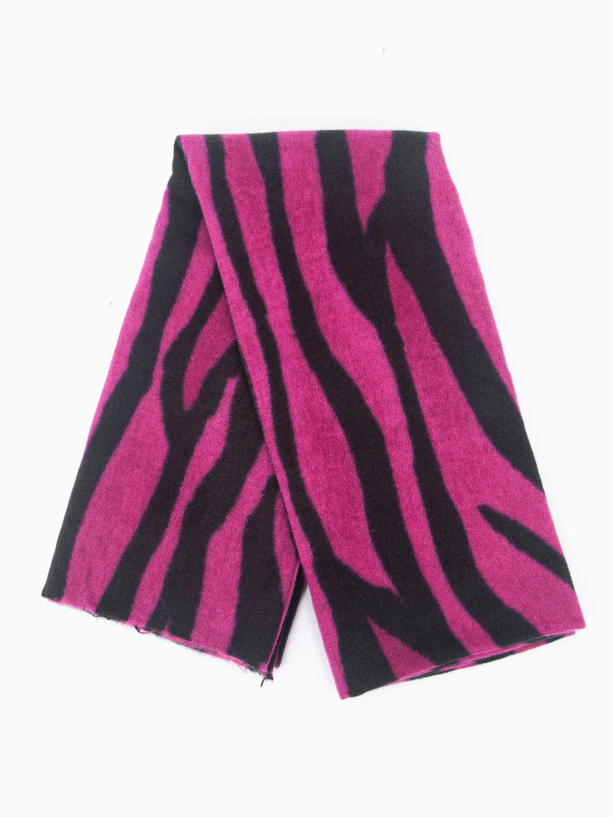 Ainslie Lightweight Scarf - Fuchsia, Zebra