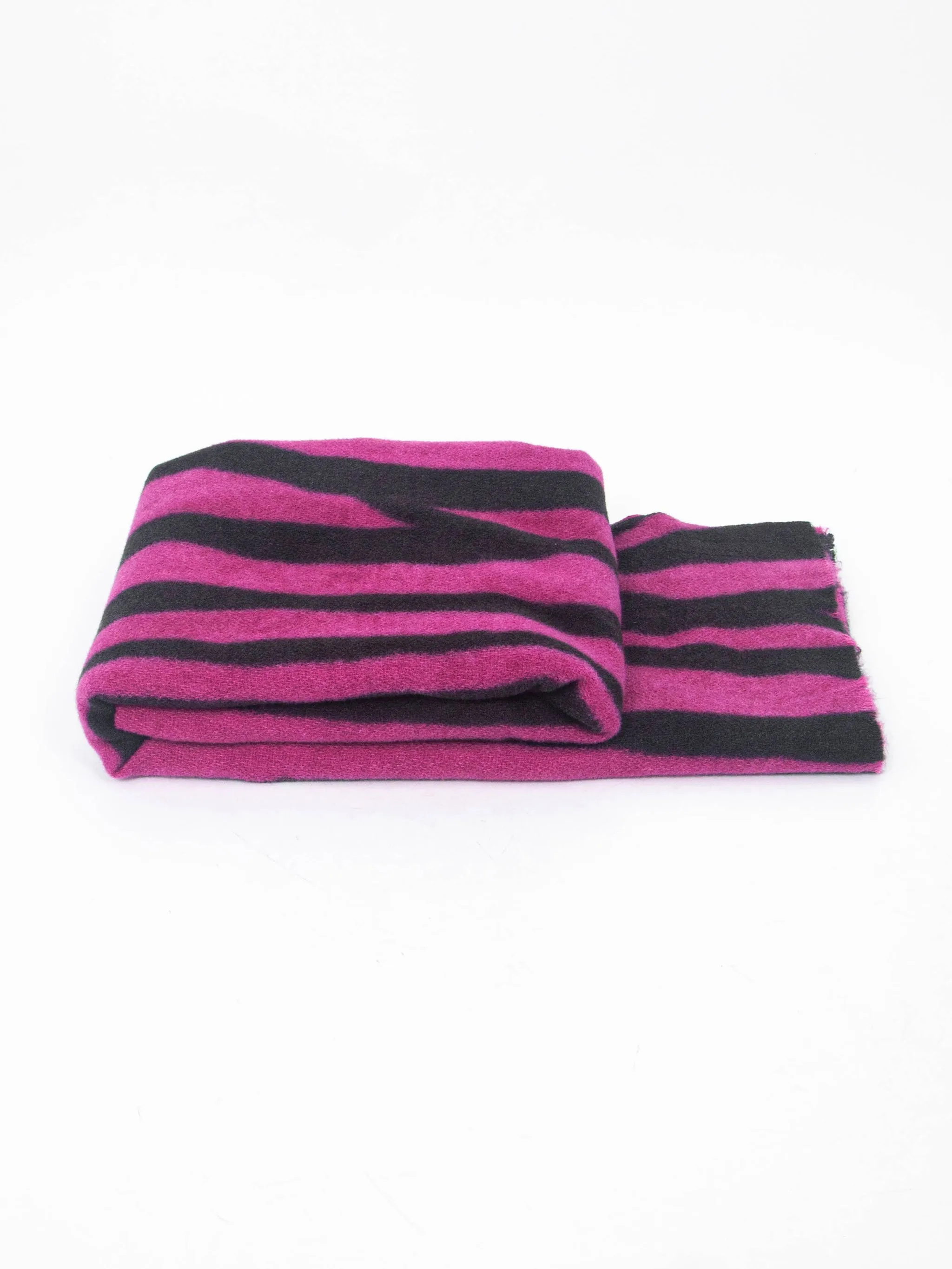 Ainslie Lightweight Scarf - Fuchsia, Zebra