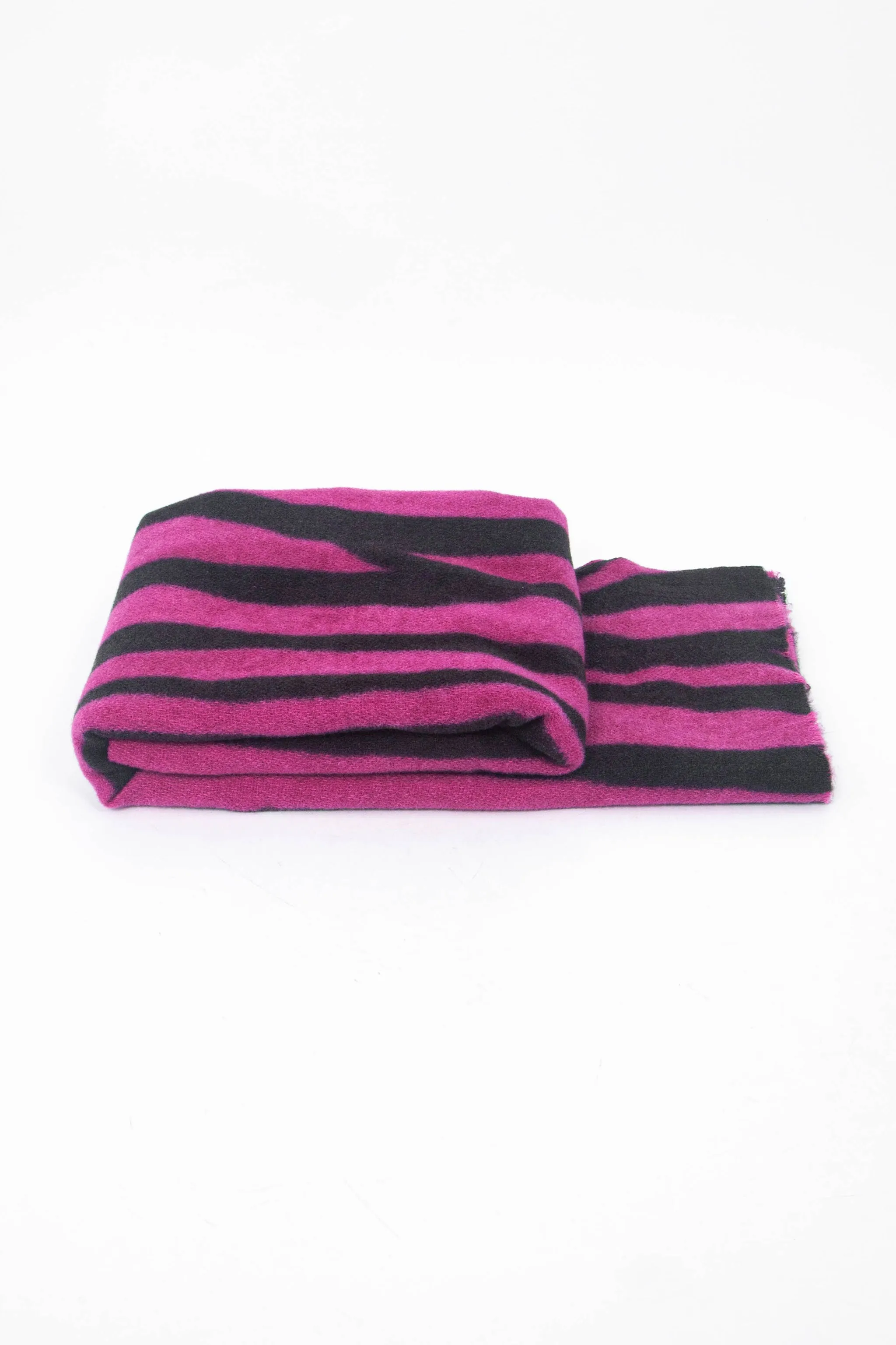 Ainslie Lightweight Scarf - Fuchsia, Zebra