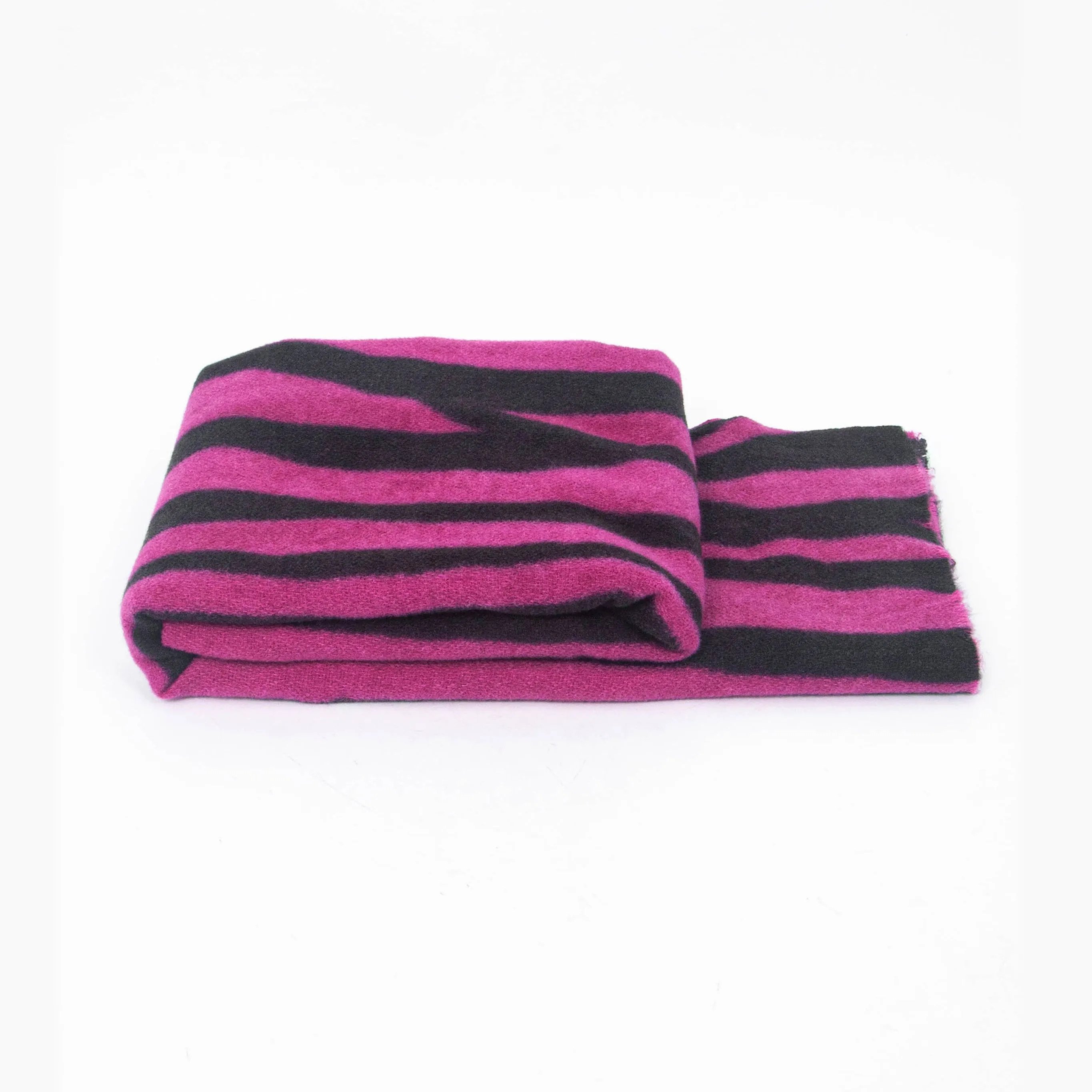 Ainslie Lightweight Scarf - Fuchsia, Zebra