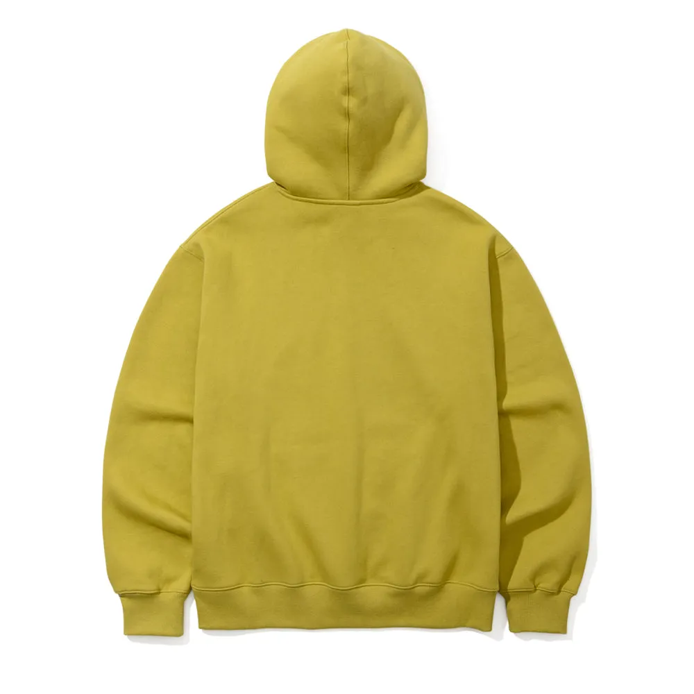 ALWAYS HAVING FUN HOODIE LIME MUSTARD