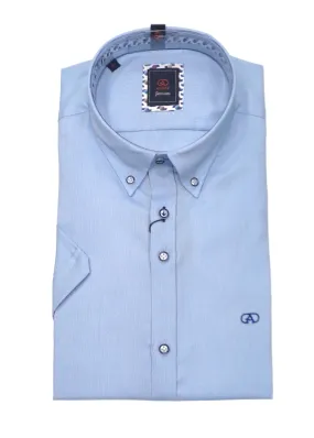 Andre Baggot Short Sleeve Shirt - Blue