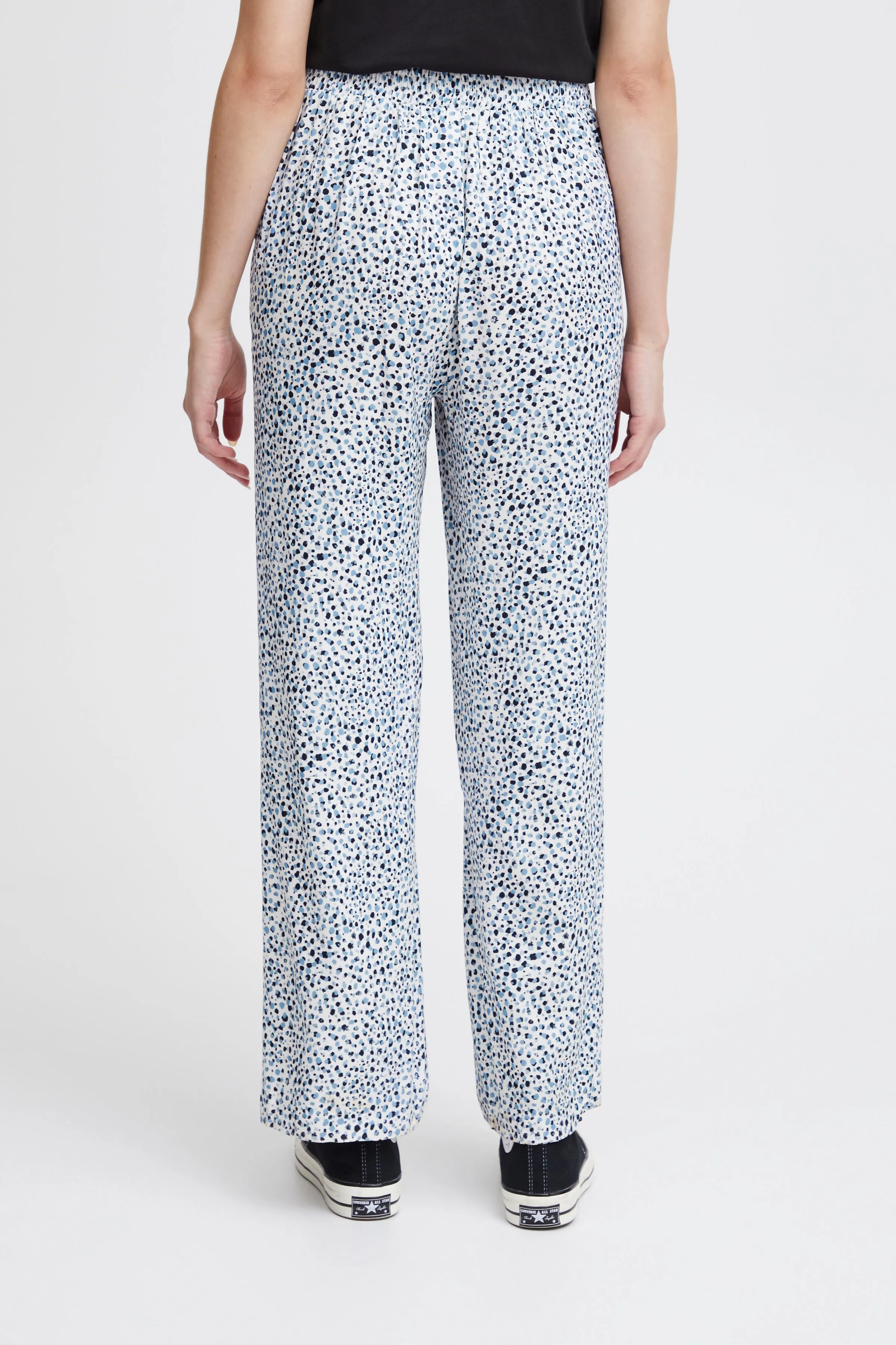 Araya Wide Leg Pants (Della Robbia Blue Dot)