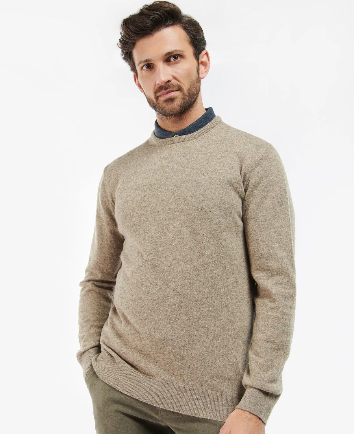 Barbour Essential Lambswool Crew Neck Jumper