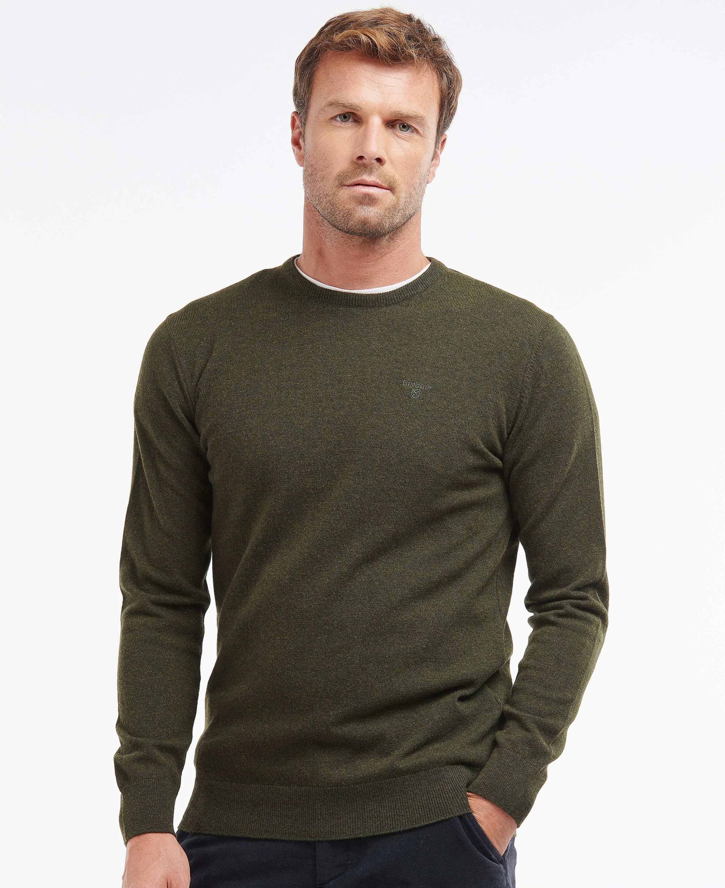 Barbour Essential Lambswool Crew Neck Jumper