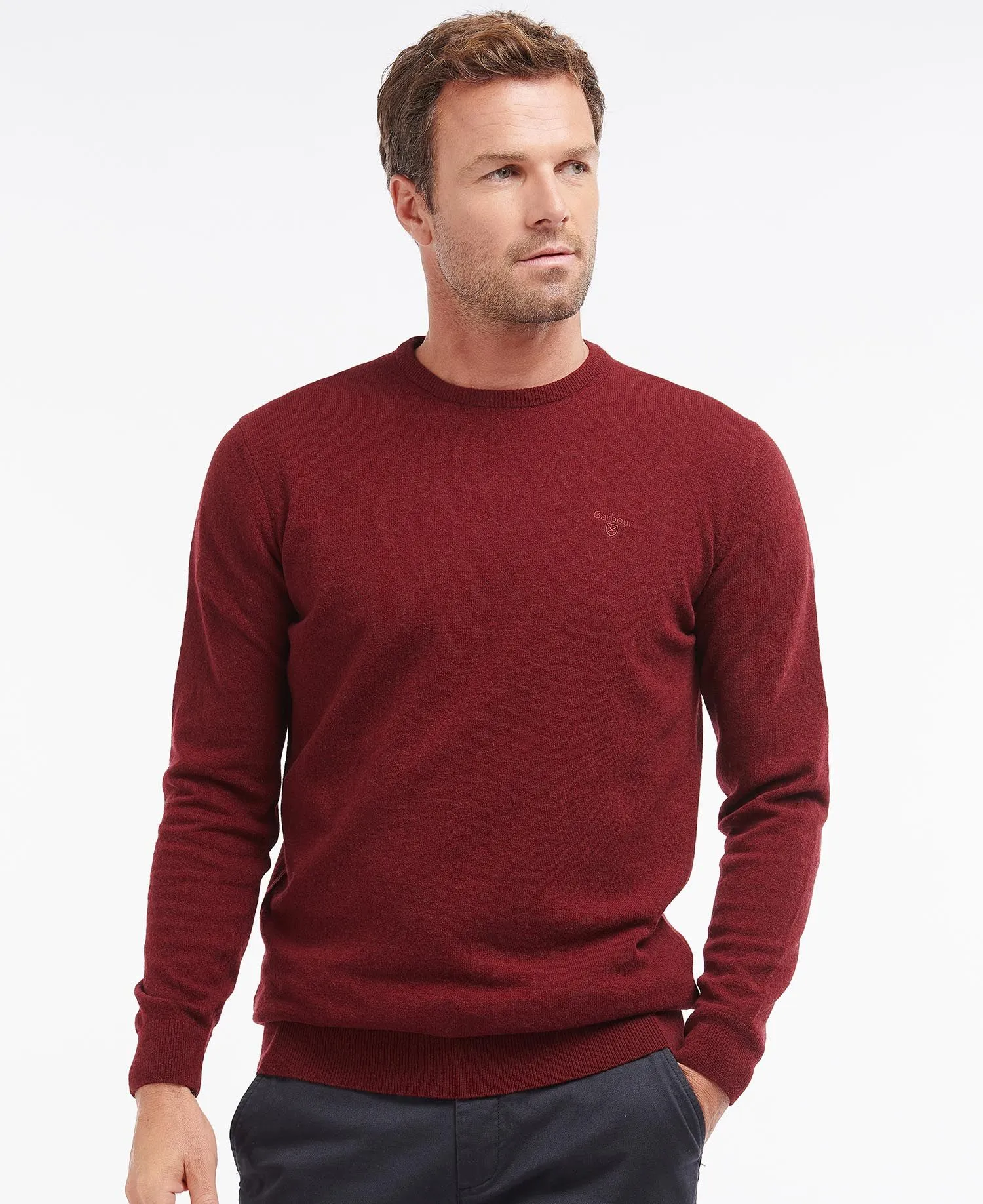 Barbour Essential Lambswool Crew Neck Jumper