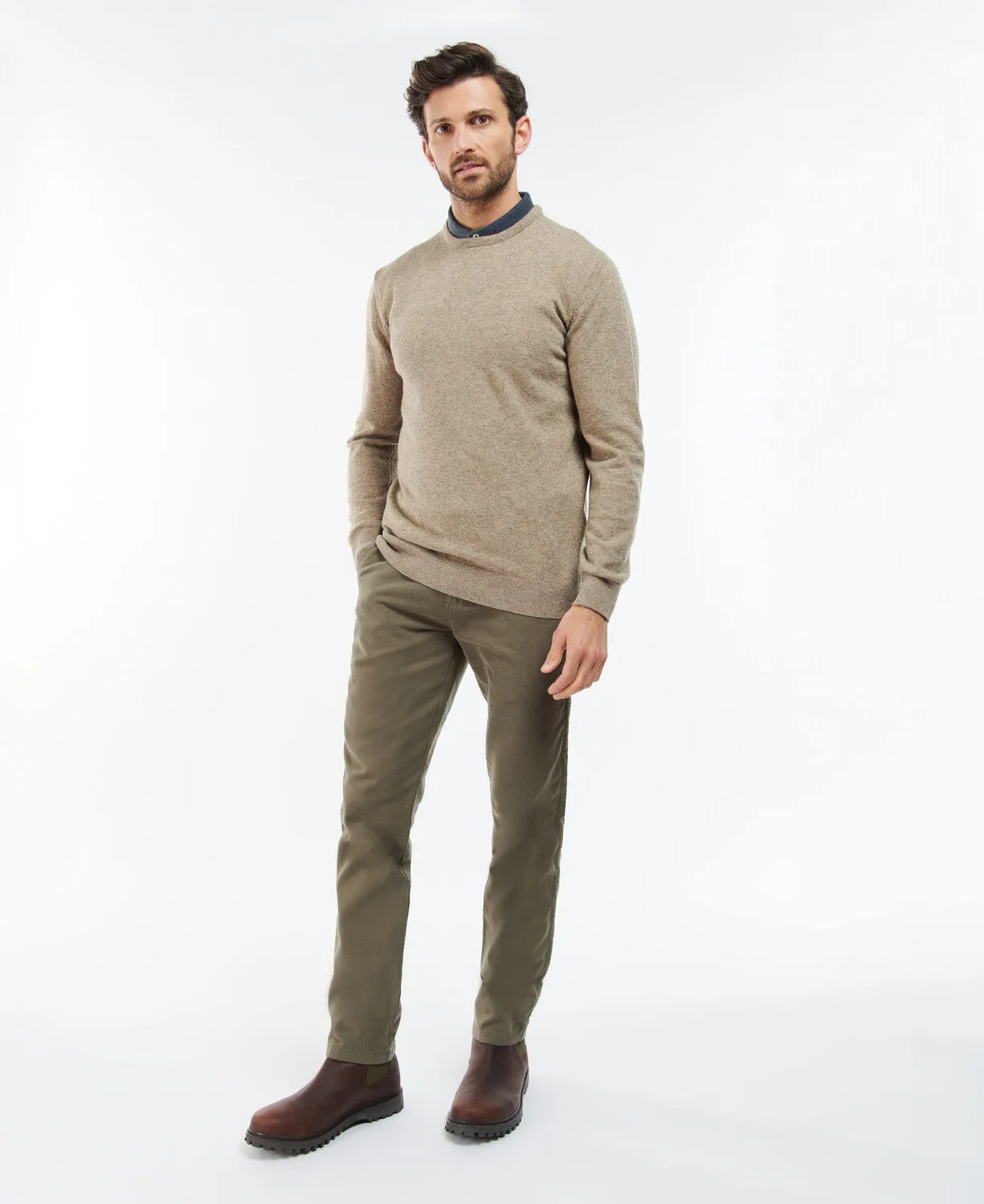 Barbour Essential Lambswool Crew Neck Jumper