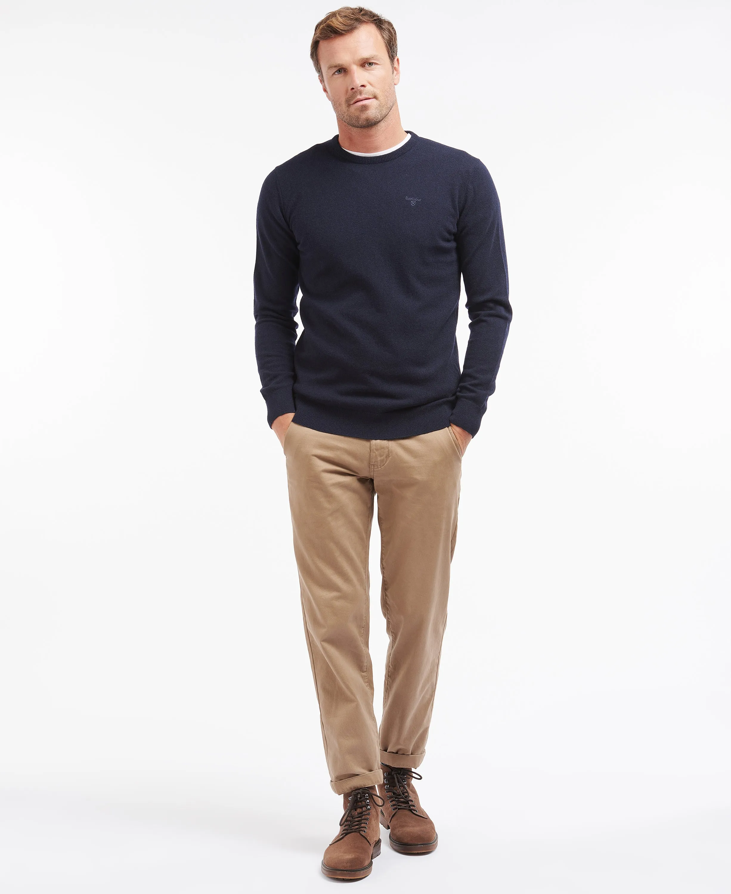 Barbour Essential Lambswool Crew Neck Jumper