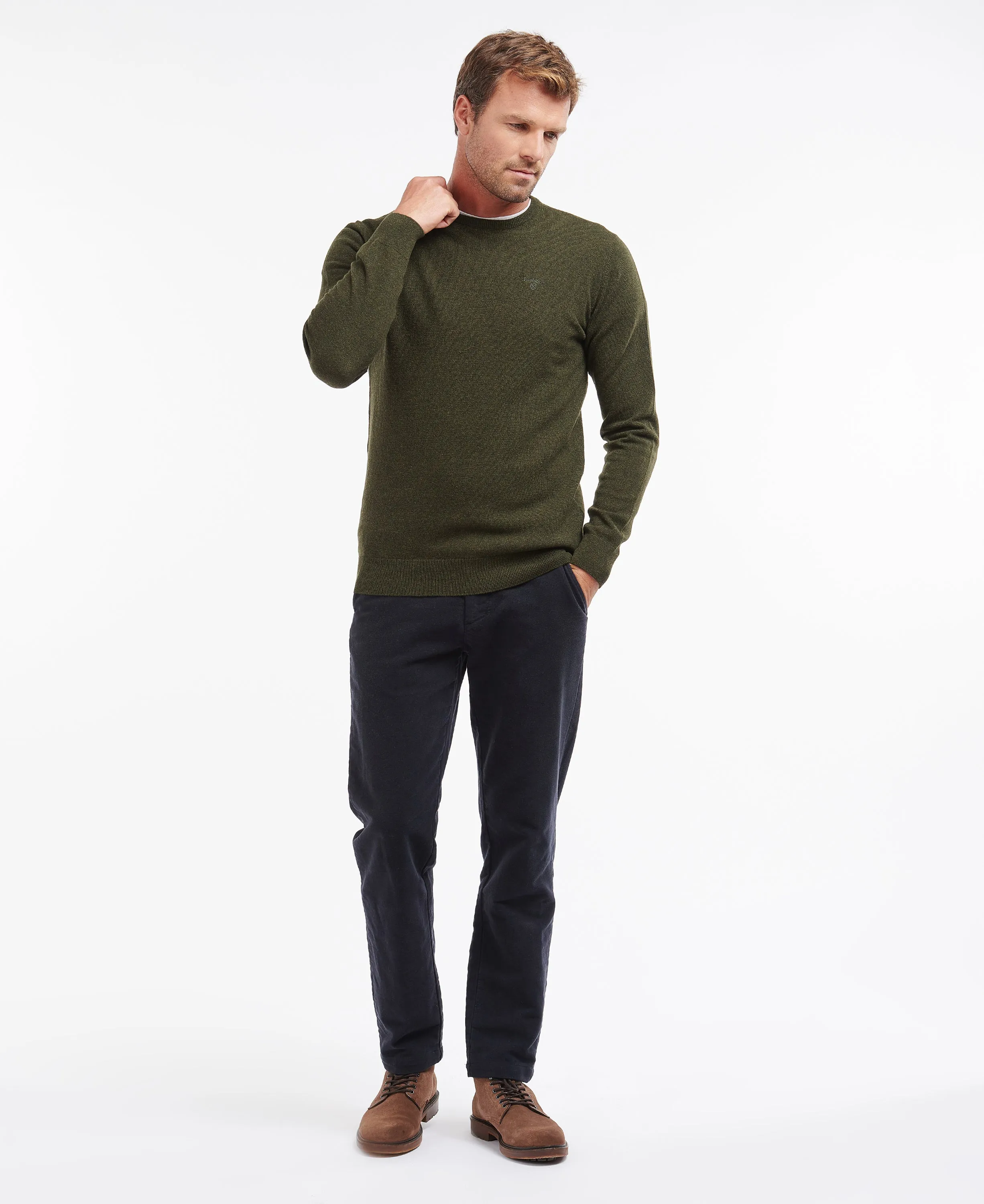 Barbour Essential Lambswool Crew Neck Jumper