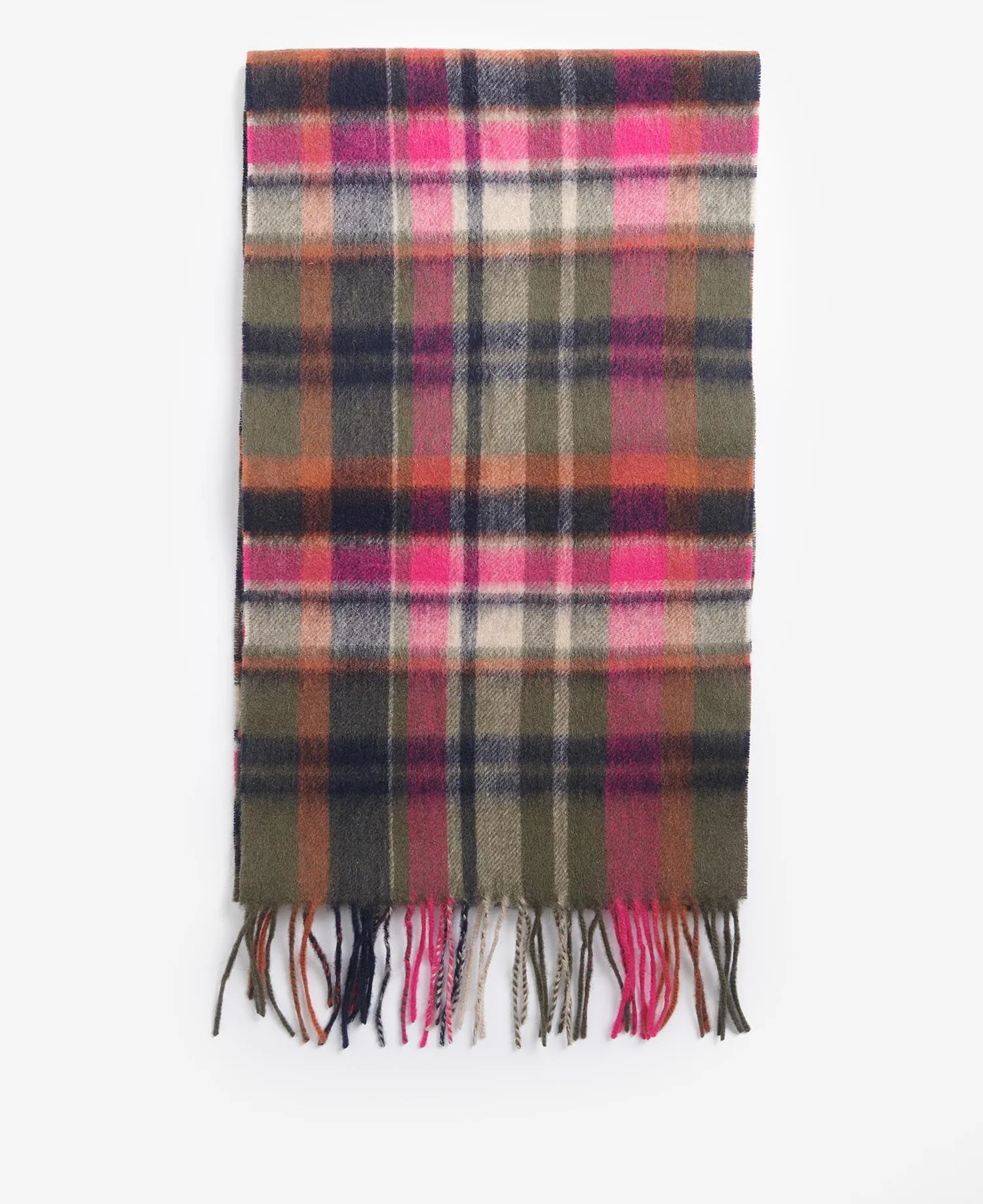 Barbour Vintage Winter Scarf Pink Dahlia LSC0109