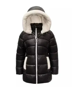 Big Girls Stadium Puffer Jacket with Bib