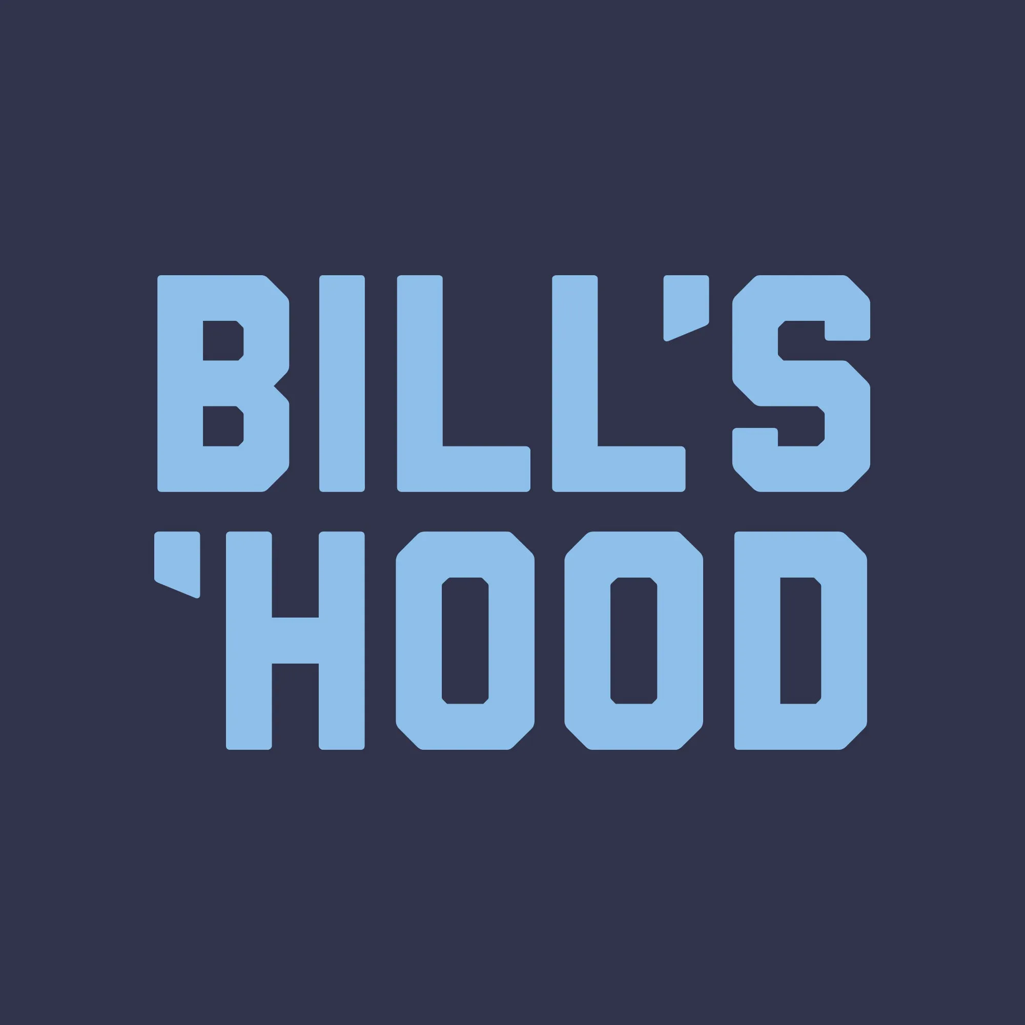 Bill's Hood Short Sleeve Youth Hoodie - Navy