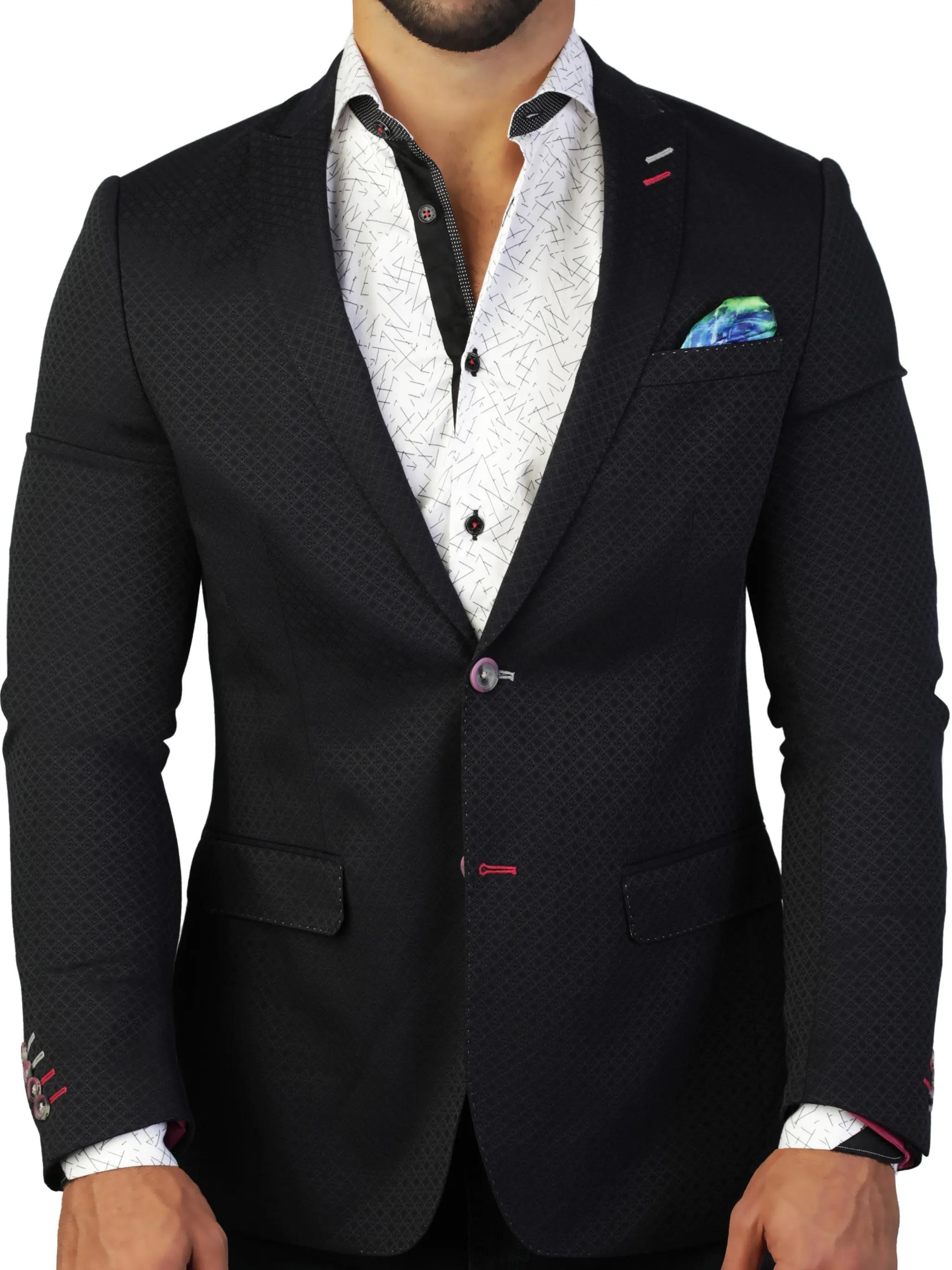 Blazer Descartes Losange Blue