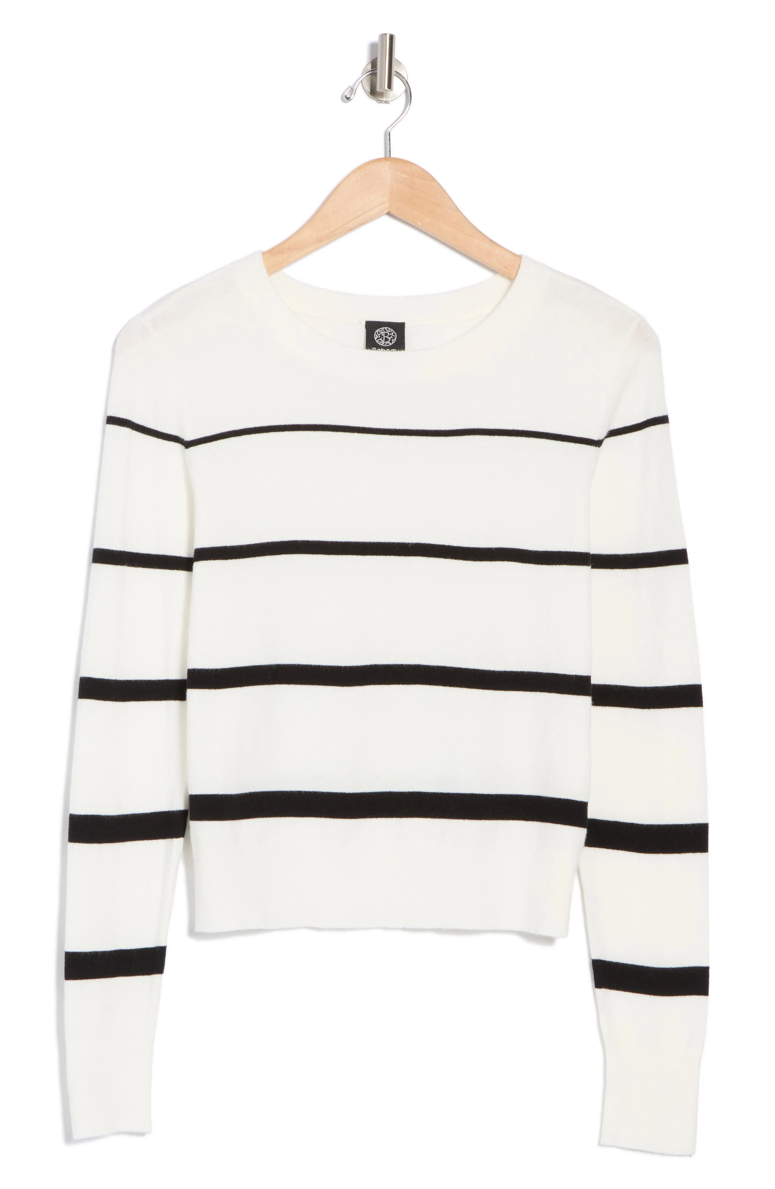 Bobeau Stripe Crop Sweater