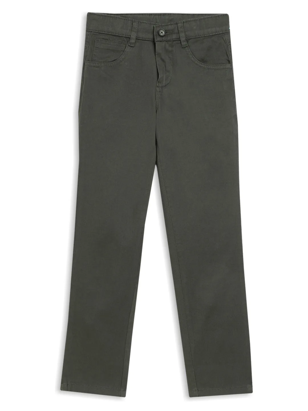 Boys Casual Olive Green Pants