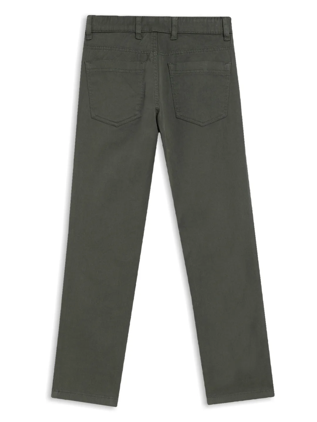 Boys Casual Olive Green Pants