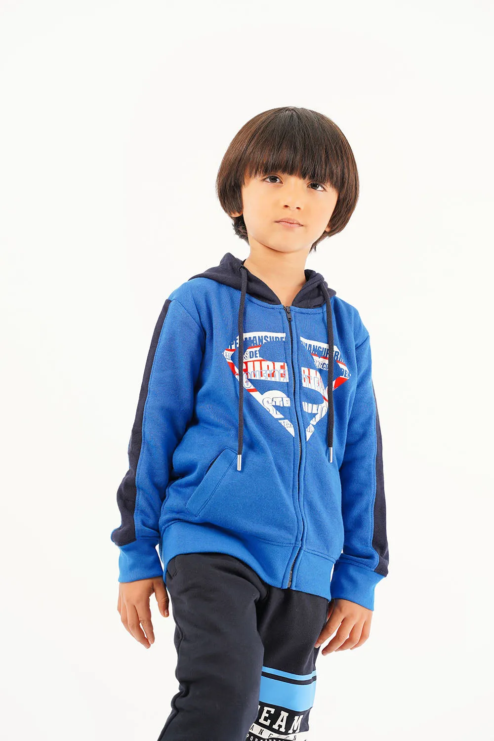 Boy's Front Zip Hoodie