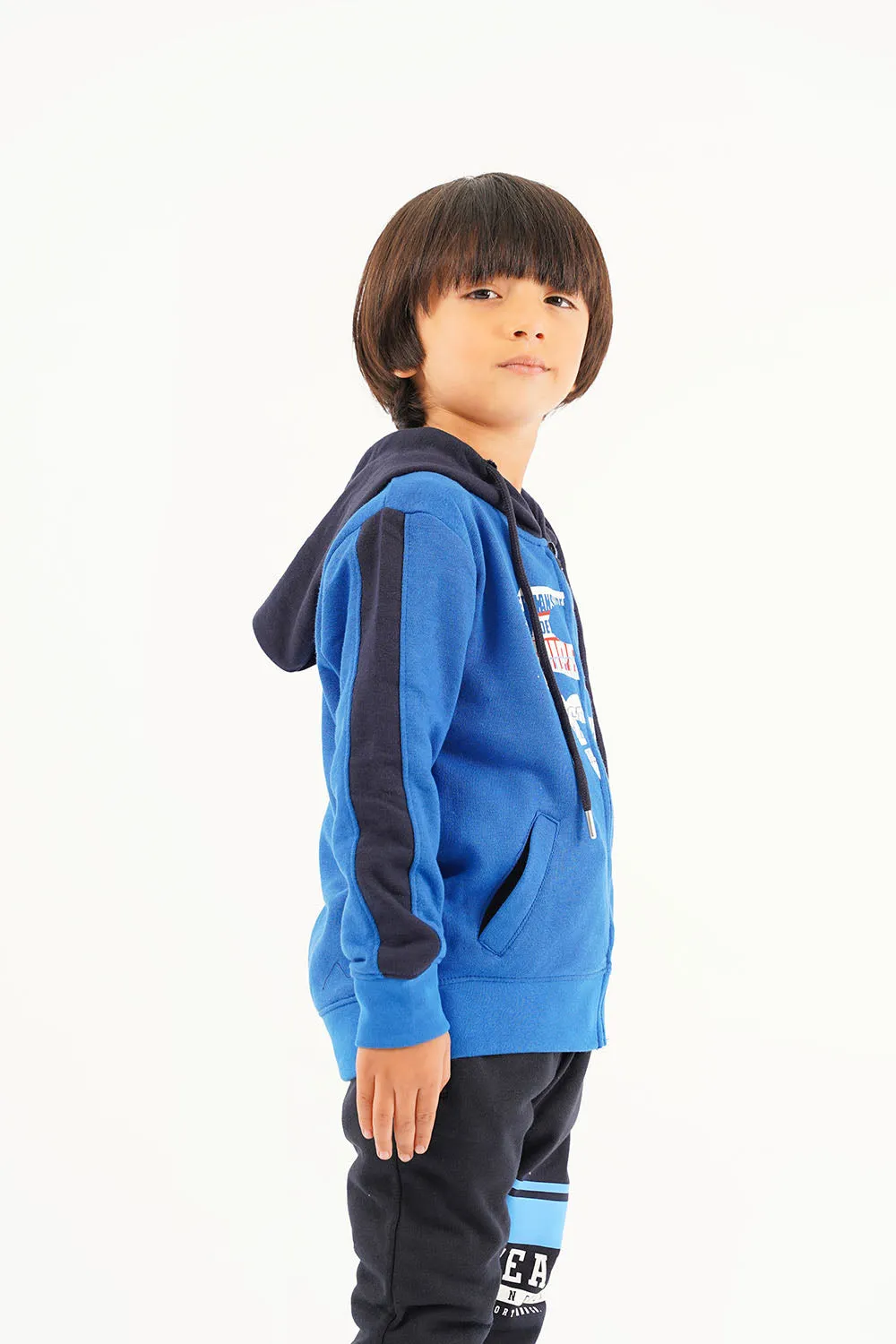 Boy's Front Zip Hoodie