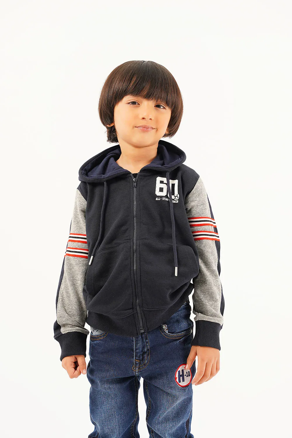 Boy's Front Zip Hoodie