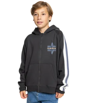 Boys Grayling Zip Hoodie in Tarmac