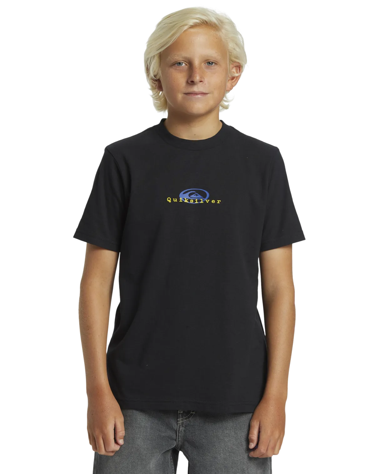 Boys Thermal Logo T-Shirt in Black