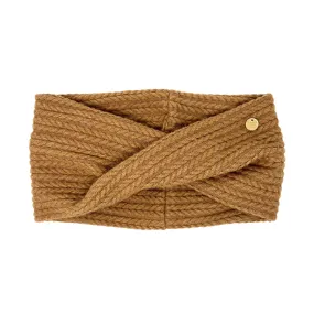 Camel Sweater Knit Infinity Dog Scarf