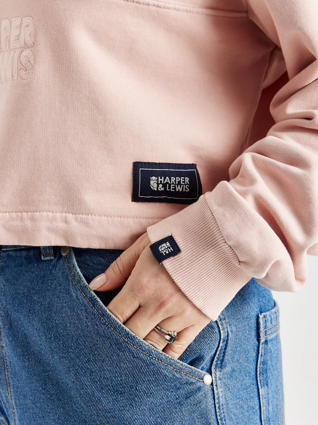 Camille Cropped 1/4 Zip Sweater Dusty Pink