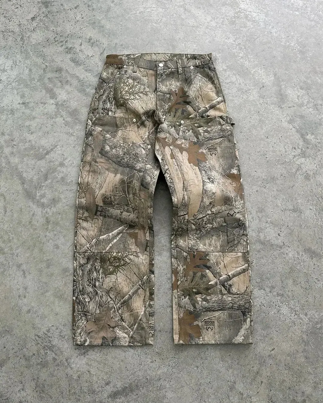 Camo Trucker Jacket with matching sweatpants Two Piece Set hunting clothes