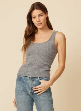 Carmel Cashmere Tank - Storm