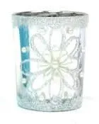 Christmas Candle Votives with Glitter (1ct)