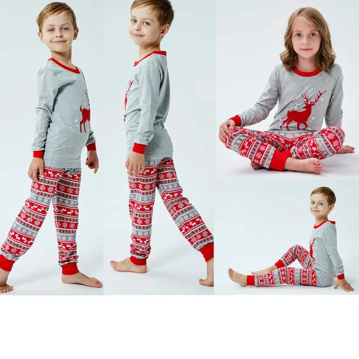 Christmas Elk Lounge Family Matching Set