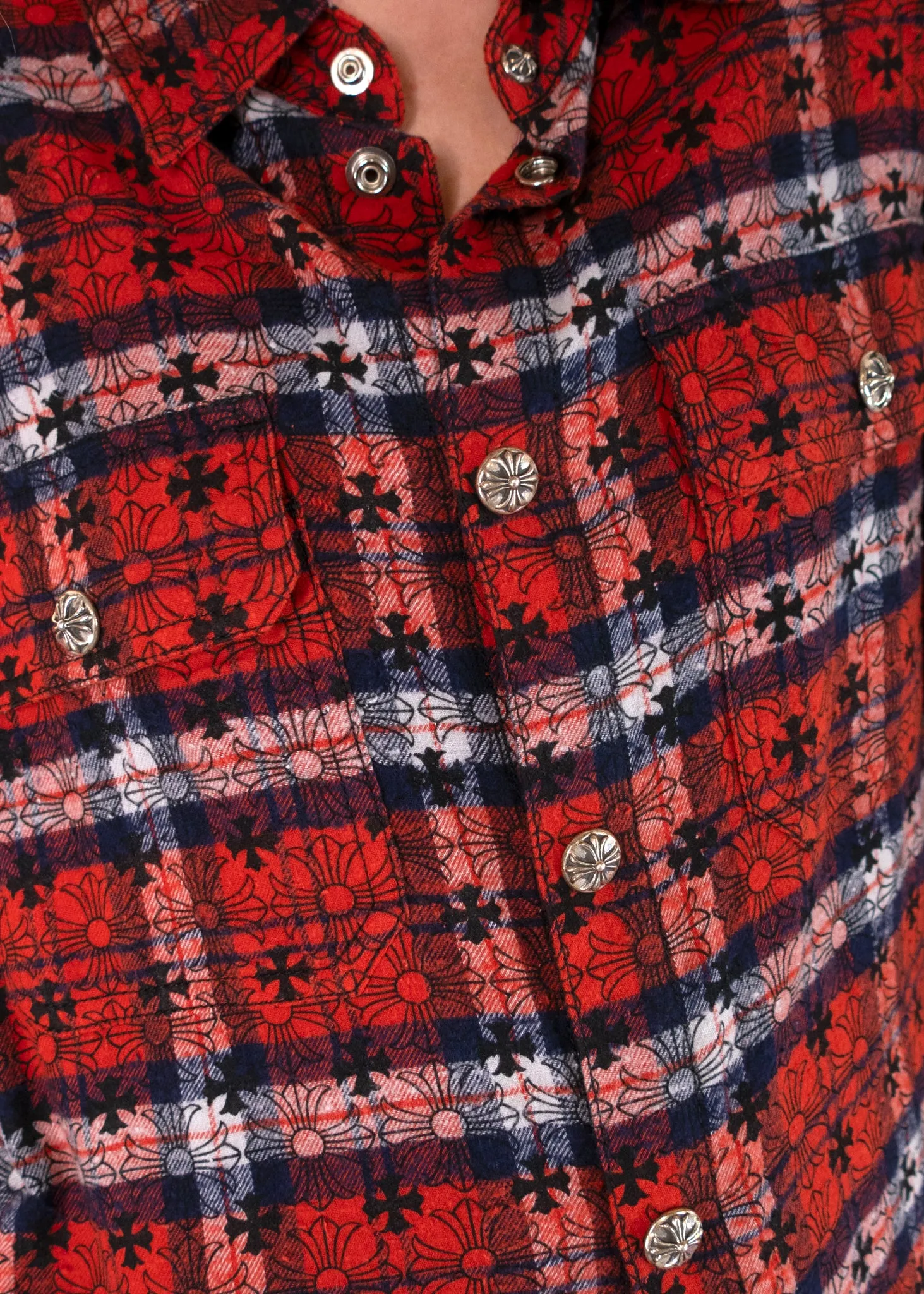 Chrome Hearts Flannel Button Up Shirt