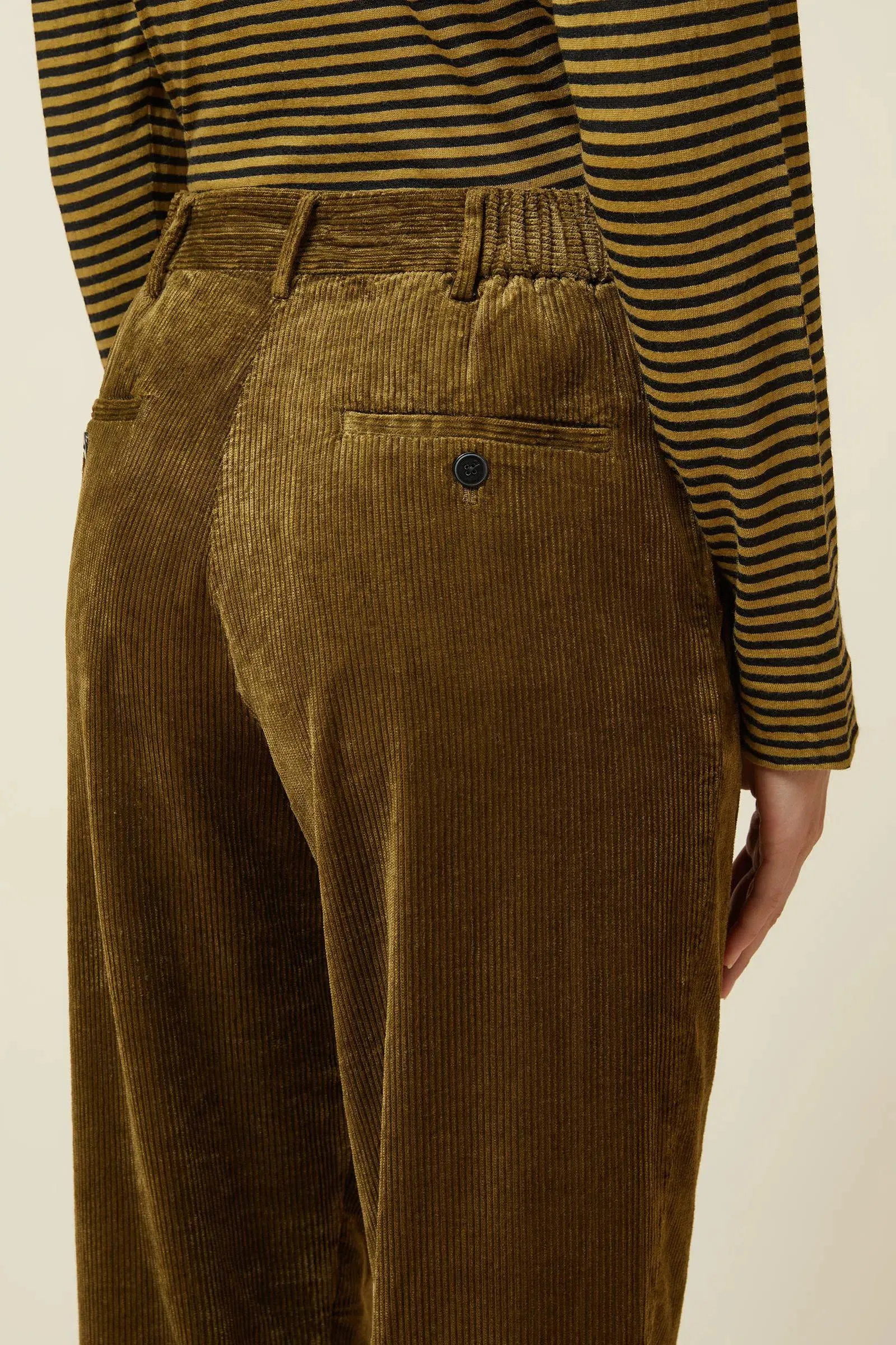 Corduroy Trousers  | Khaki