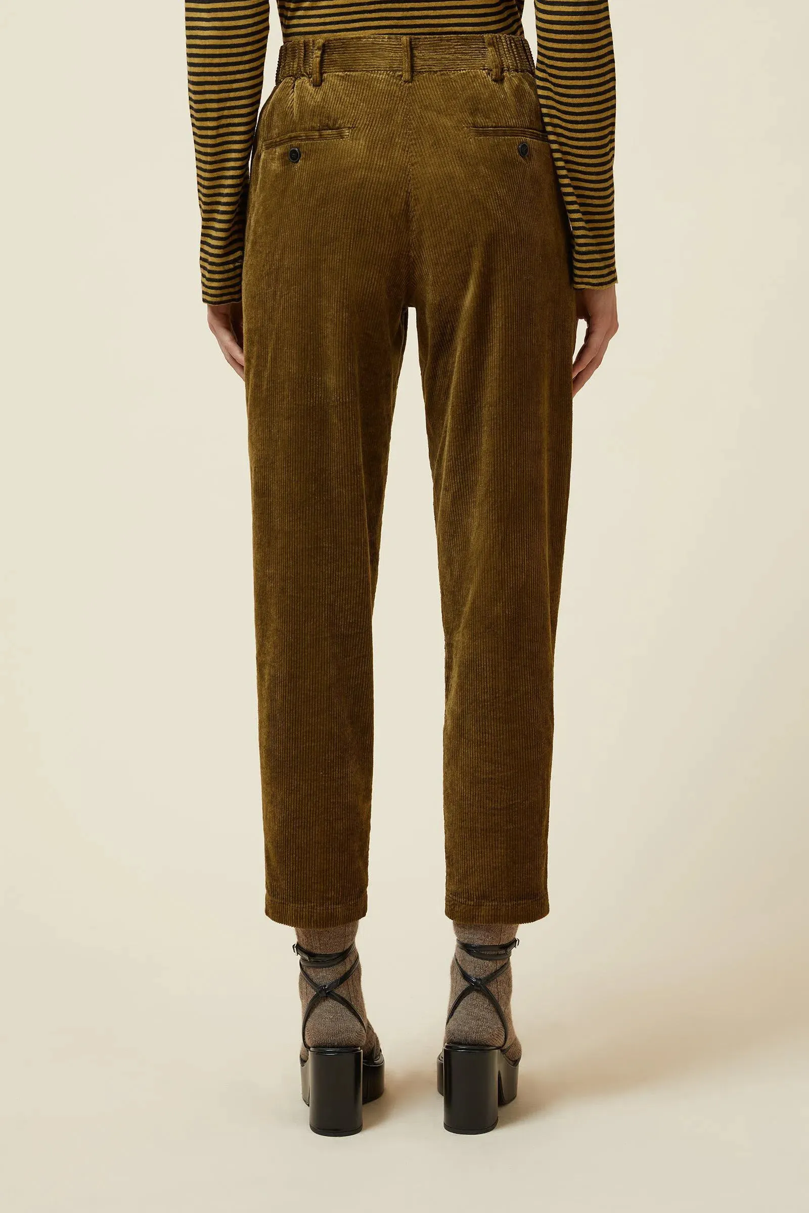 Corduroy Trousers  | Khaki