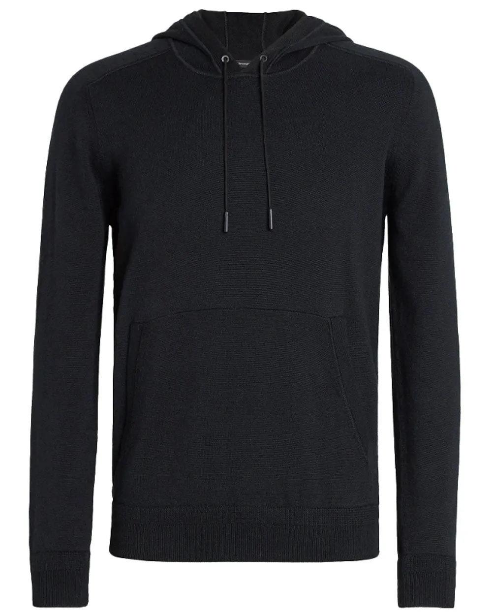 Cotton and Cashmere Hoodie in Black