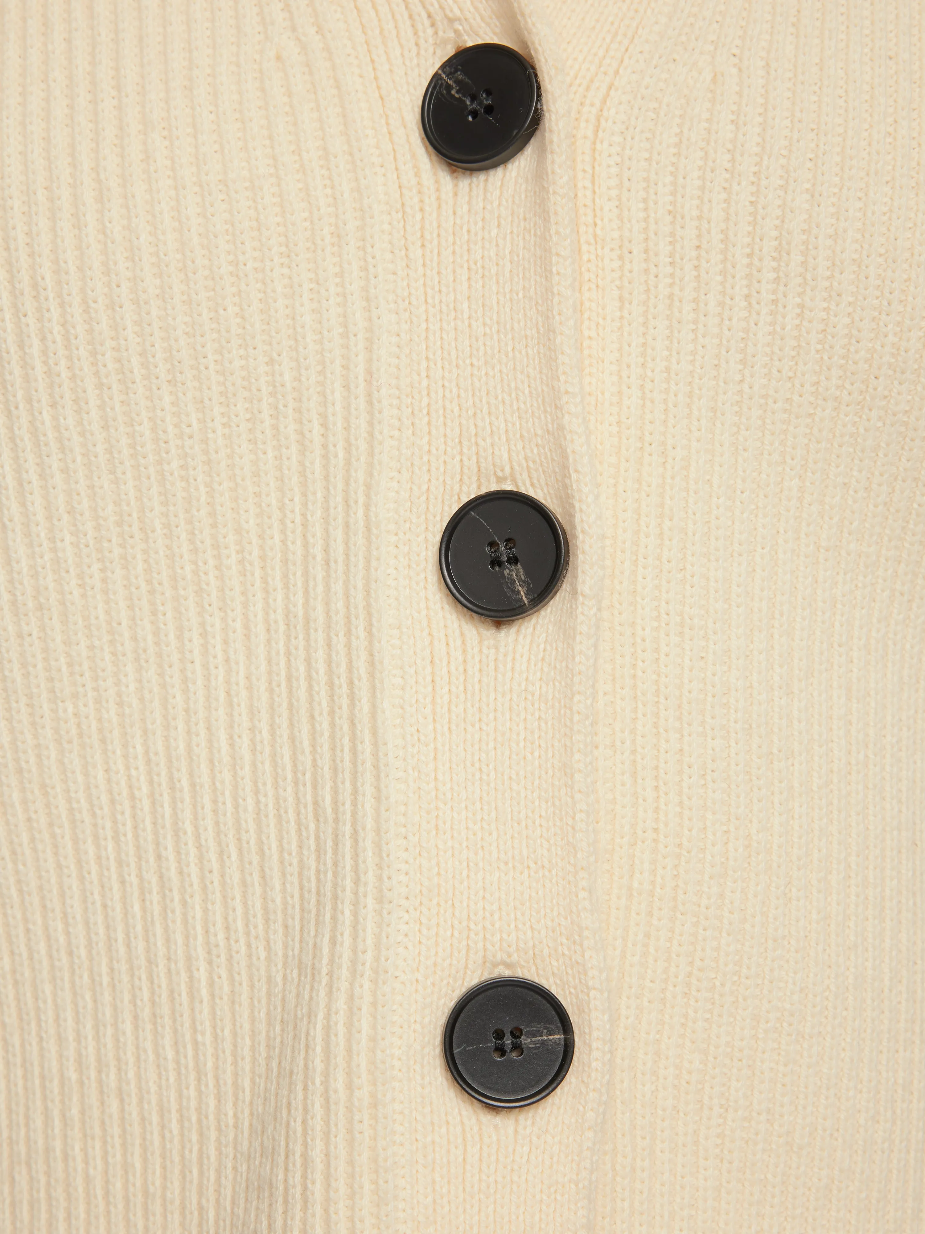 Cotton Blend Waistcoat | Ivory