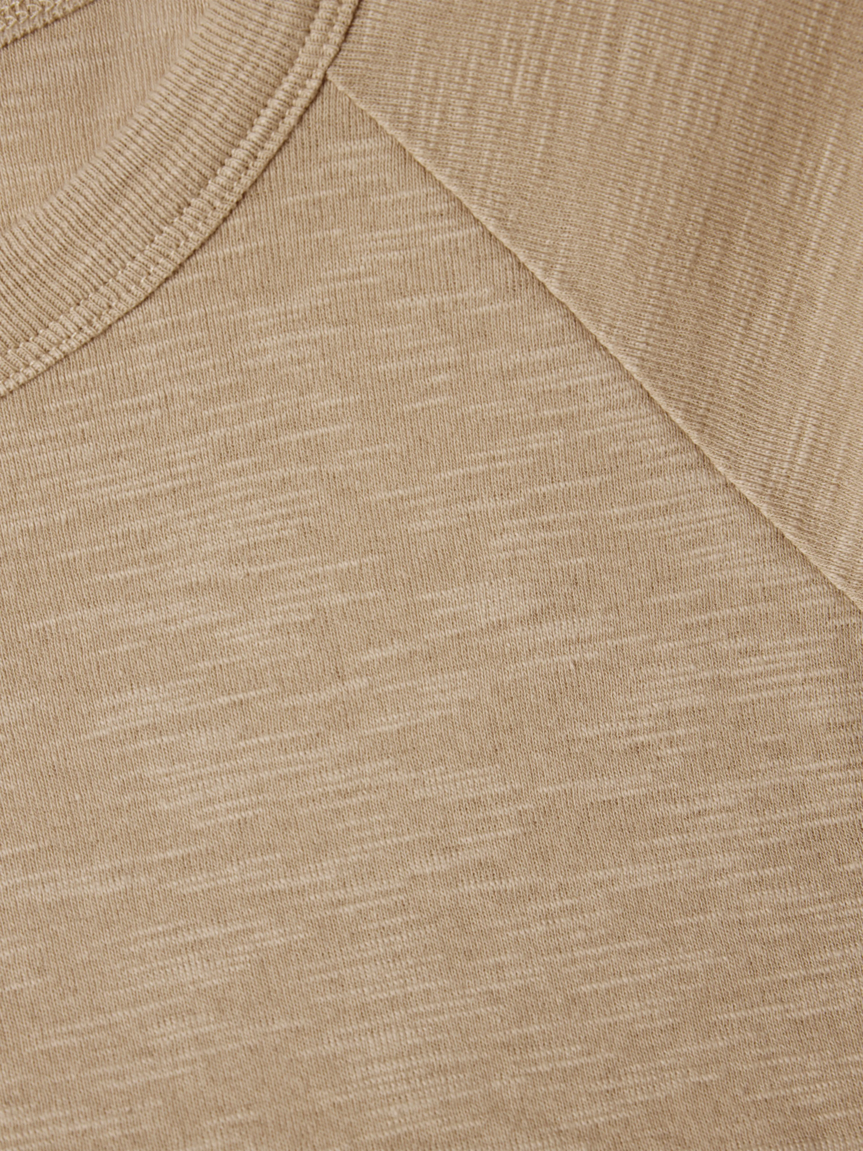 Cotton Luxe Raglan Tee | Beige