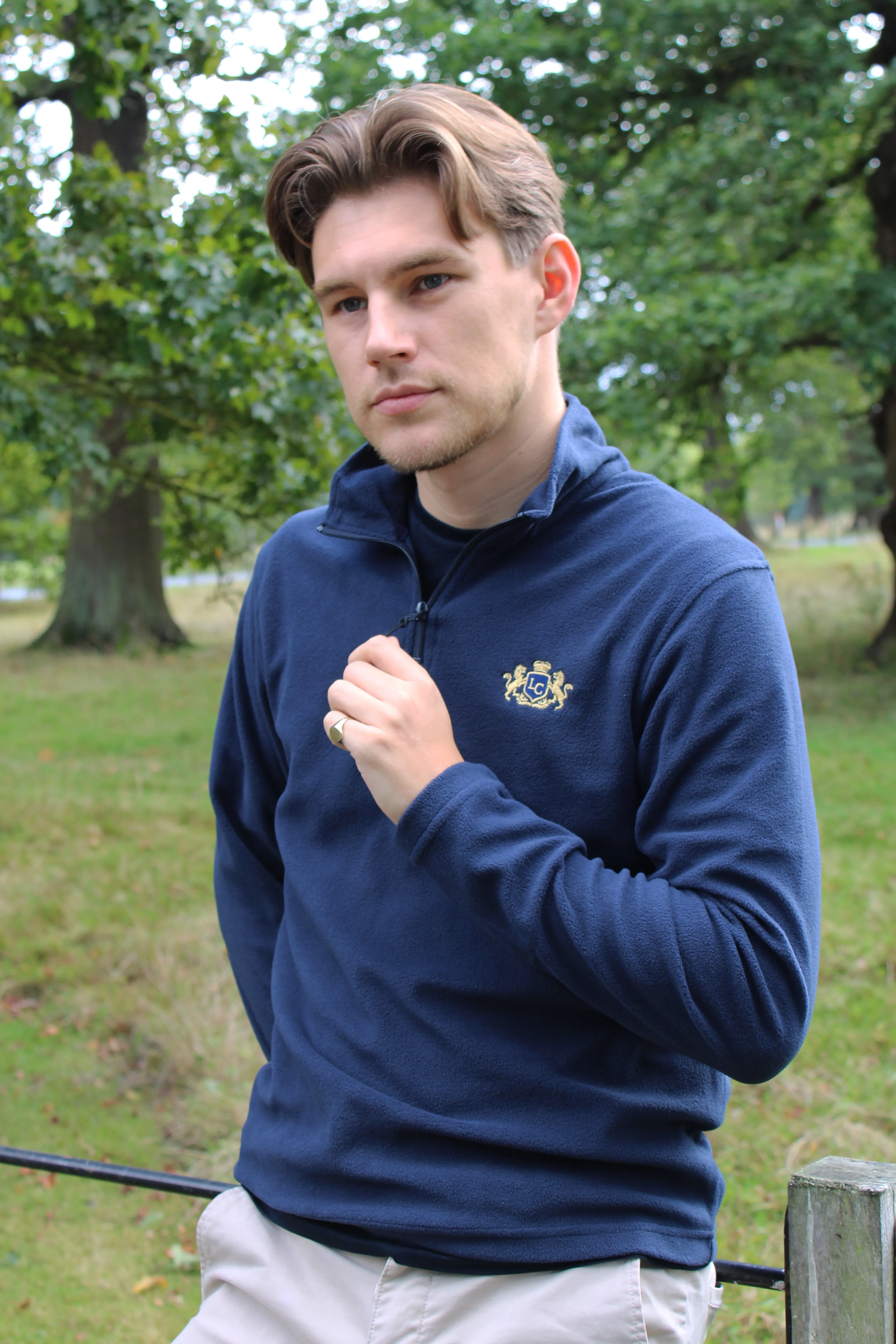 Country Club Quarter Zip Fleece - Navy