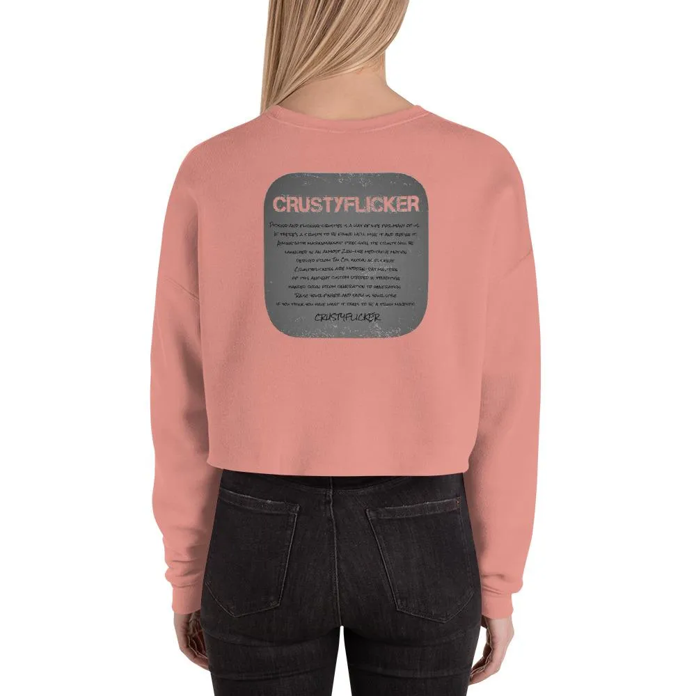 CRUSTYFLICKER Dogtag - Crop Sweatshirt