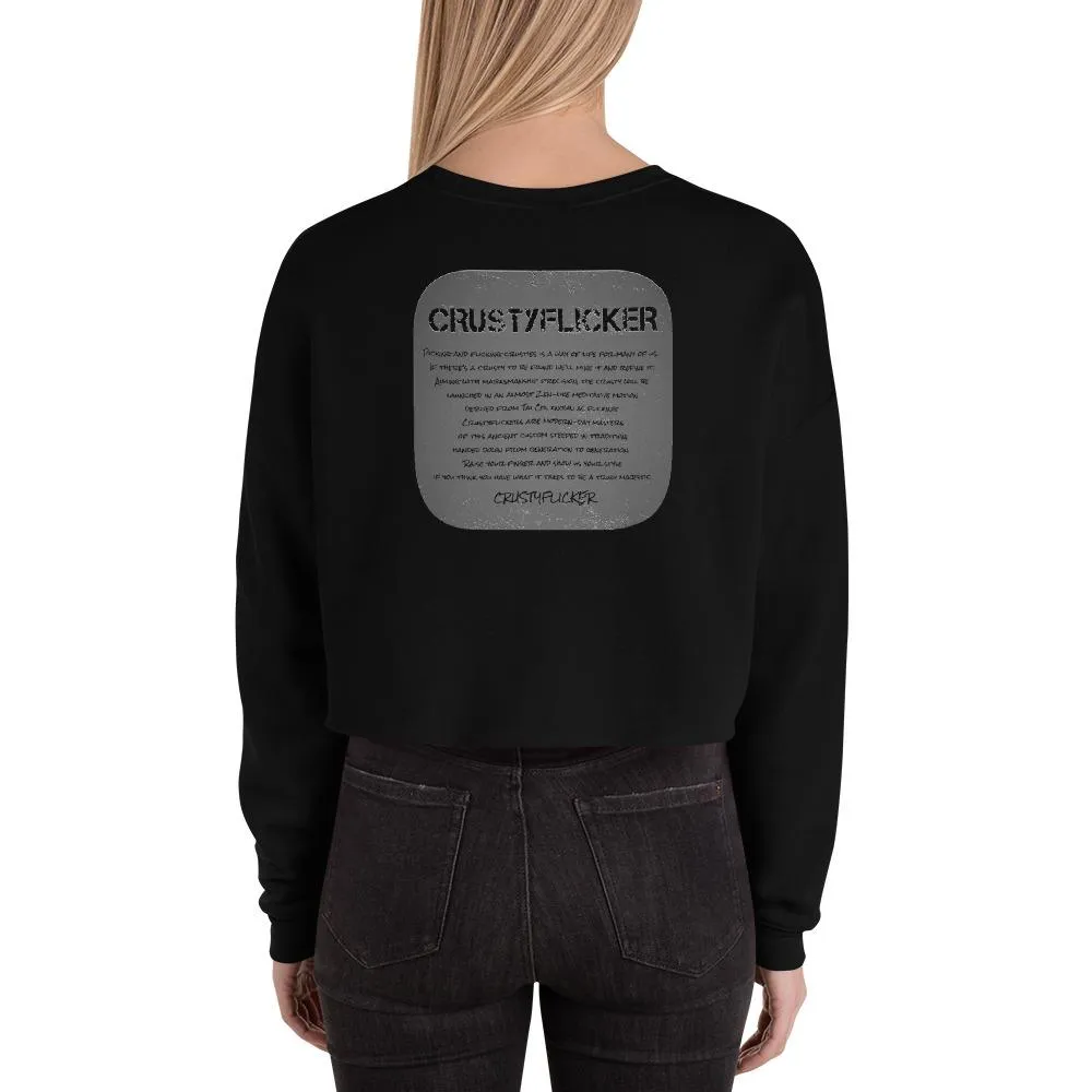 CRUSTYFLICKER Dogtag - Crop Sweatshirt