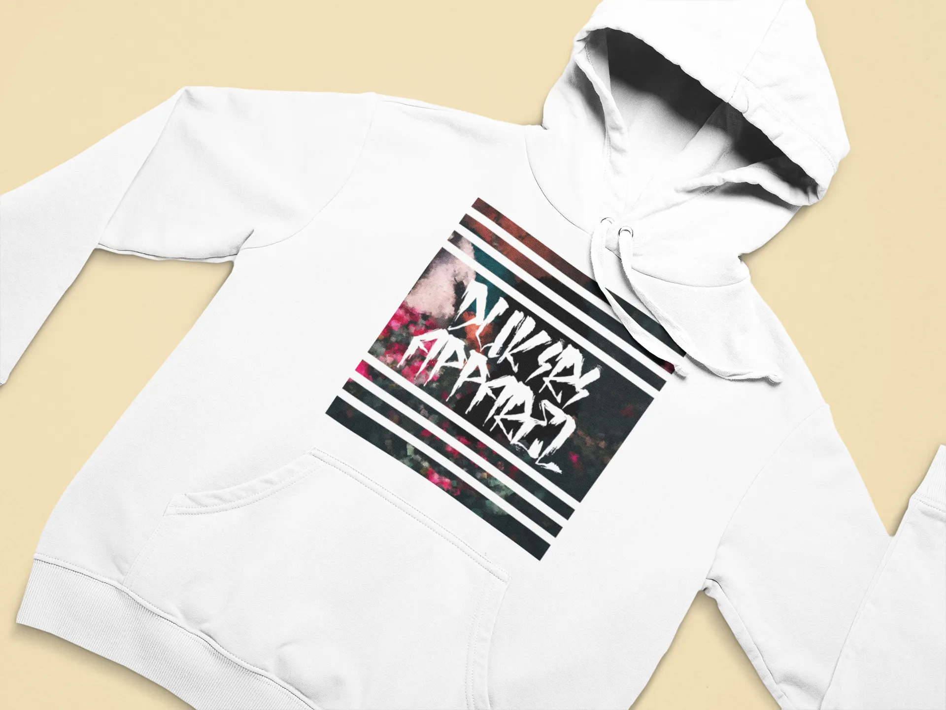 Cubism White Hoodie