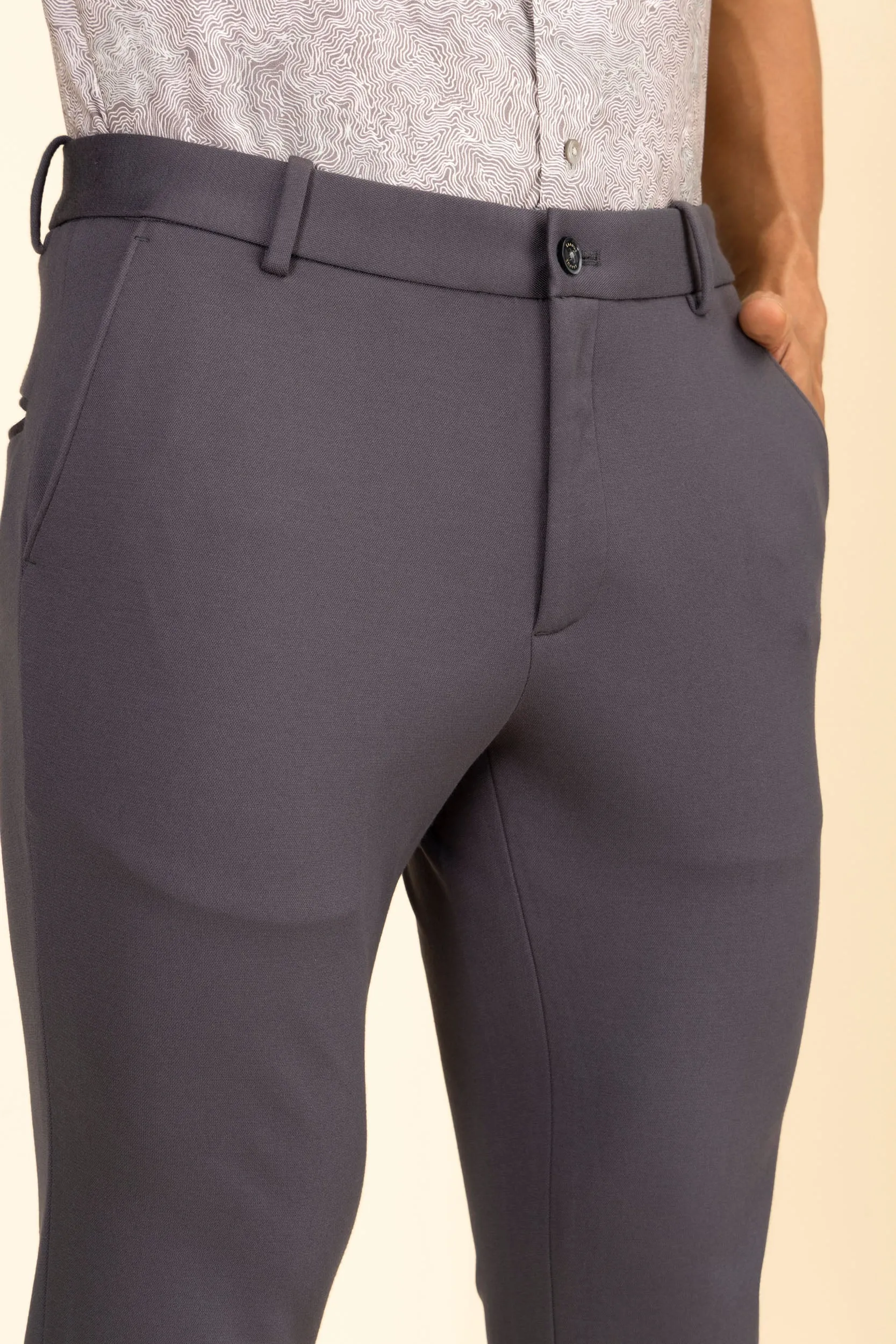 Dark Grey 4 Way Stretch Port Pants