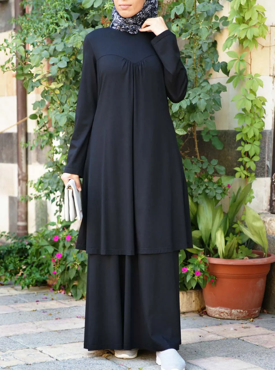 Double Layer Jersey Abaya